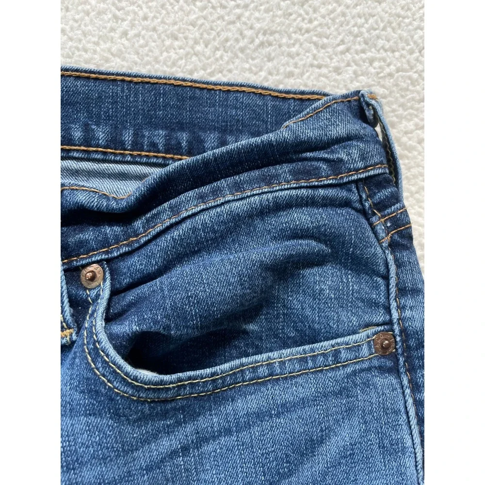Levi's Mens 30x30 514 Straight Fit Jeans Blue Medium Wash Denim Stretch